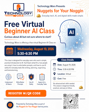 flyer for AI class