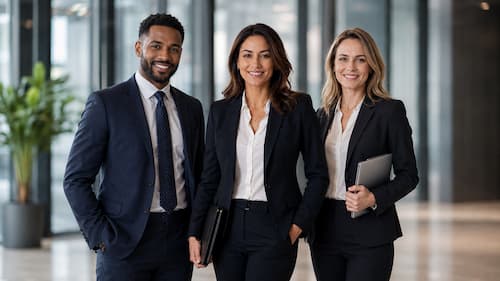 group of diverse business consultants